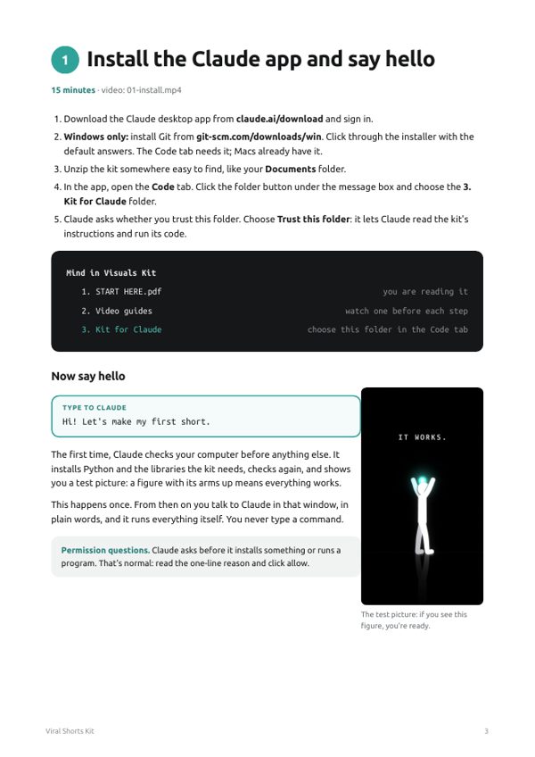 Page of the PDF guide: Set up in 15 minutes